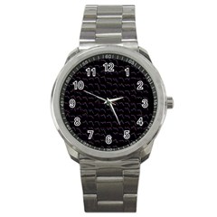 Smooth Color Pattern Sport Metal Watch by Amaryn4rt