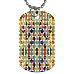 Retro Pattern Abstract Dog Tag (two Sides) by Amaryn4rt