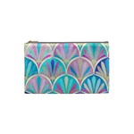 Beautiful blue sea shell Cosmetic Bag (Small)  Front