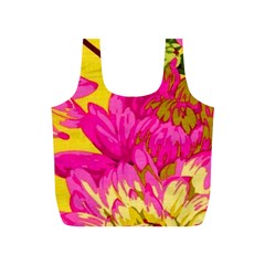 Beautiful Pink Flowers Full Print Recycle Bags (s)  by Brittlevirginclothing