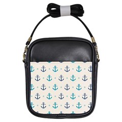 Sailor Anchor Girls Sling Bags by Brittlevirginclothing