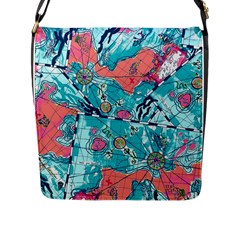 Map Flap Messenger Bag (l) 