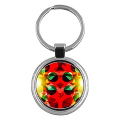 Abstract Digital Design Key Chains (round)  by Amaryn4rt