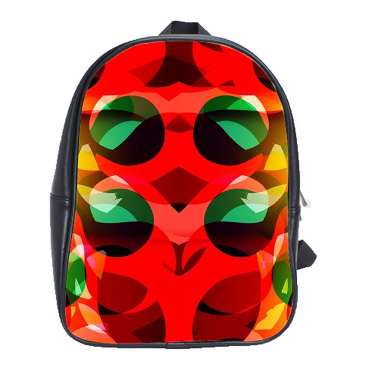 Abstract Digital Design School Bags (XL) 