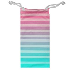 Colorful Horizontal Lines Jewelry Bag by Brittlevirginclothing