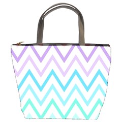 Colorful Wavy Lines Bucket Bags by Brittlevirginclothing