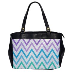 Colorful Wavy Lines Office Handbags by Brittlevirginclothing