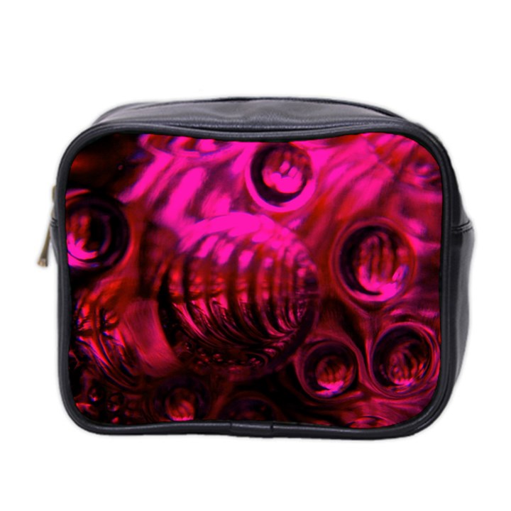 Abstract Bubble Background Mini Toiletries Bag 2-Side