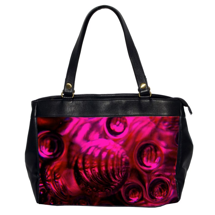 Abstract Bubble Background Office Handbags (2 Sides) 