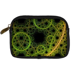 Abstract Circles Yellow Black Digital Camera Cases by Amaryn4rt