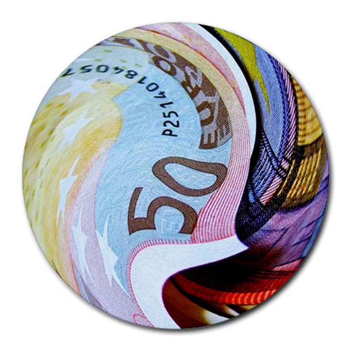 Abstract Currency Background Round Mousepads