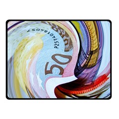 Abstract Currency Background Double Sided Fleece Blanket (small)  by Amaryn4rt