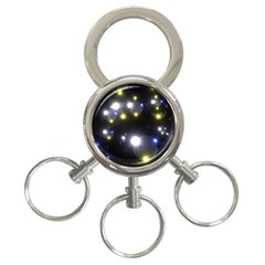 Abstract Dark Spheres Psy Trance 3-ring Key Chains by Amaryn4rt