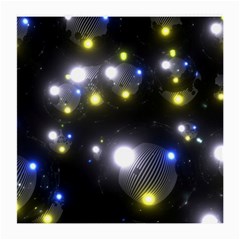 Abstract Dark Spheres Psy Trance Medium Glasses Cloth (2-side)