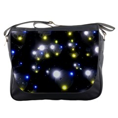 Abstract Dark Spheres Psy Trance Messenger Bags by Amaryn4rt