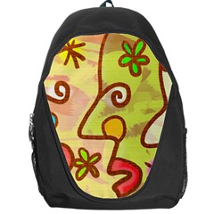 Abstract Faces Abstract Spiral Backpack Bag by Amaryn4rt