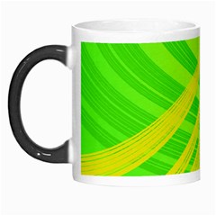 Abstract Green Yellow Background Morph Mugs by Amaryn4rt