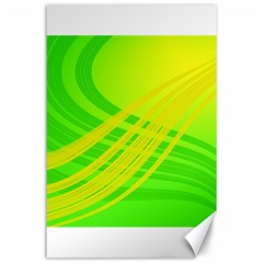 Abstract Green Yellow Background Canvas 24  X 36 