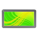 Abstract Green Yellow Background Memory Card Reader (Mini) Front