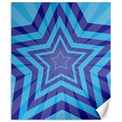 Abstract Starburst Blue Star Canvas 20  X 24   by Amaryn4rt