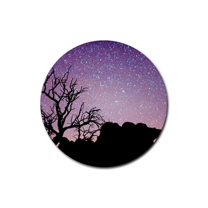 Arches National Park Night Rubber Coaster (Round) 