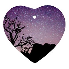 Arches National Park Night Heart Ornament (two Sides) by Amaryn4rt