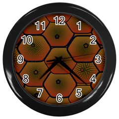 Art Psychedelic Pattern Wall Clocks (black)