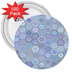 Bee Hive Background 3  Buttons (100 Pack) 