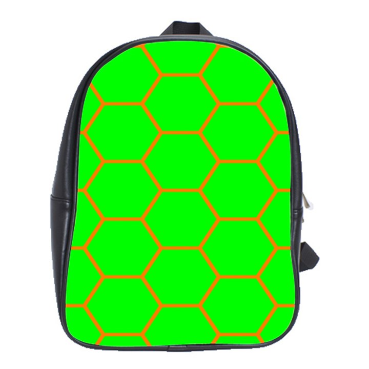Bee Hive Texture School Bags (XL) 