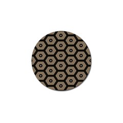 Black Bee Hive Texture Golf Ball Marker by Amaryn4rt