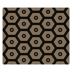 Black Bee Hive Texture Double Sided Flano Blanket (small)  by Amaryn4rt