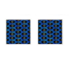 Blue Bee Hive Cufflinks (square) by Amaryn4rt