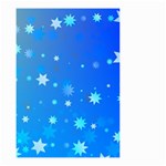 Blue Hot Pattern Blue Star Background Small Garden Flag (Two Sides) Front
