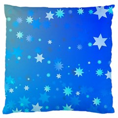 Blue Hot Pattern Blue Star Background Standard Flano Cushion Case (two Sides) by Amaryn4rt