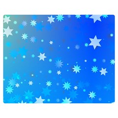 Blue Hot Pattern Blue Star Background Double Sided Flano Blanket (medium)  by Amaryn4rt