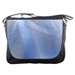 Blue Star Background Messenger Bags by Amaryn4rt