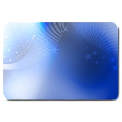 Blue Star Background Large Doormat  by Amaryn4rt