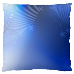 Blue Star Background Standard Flano Cushion Case (two Sides) by Amaryn4rt