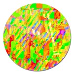 Cheerful Phantasmagoric Pattern Magnet 5  (Round) Front