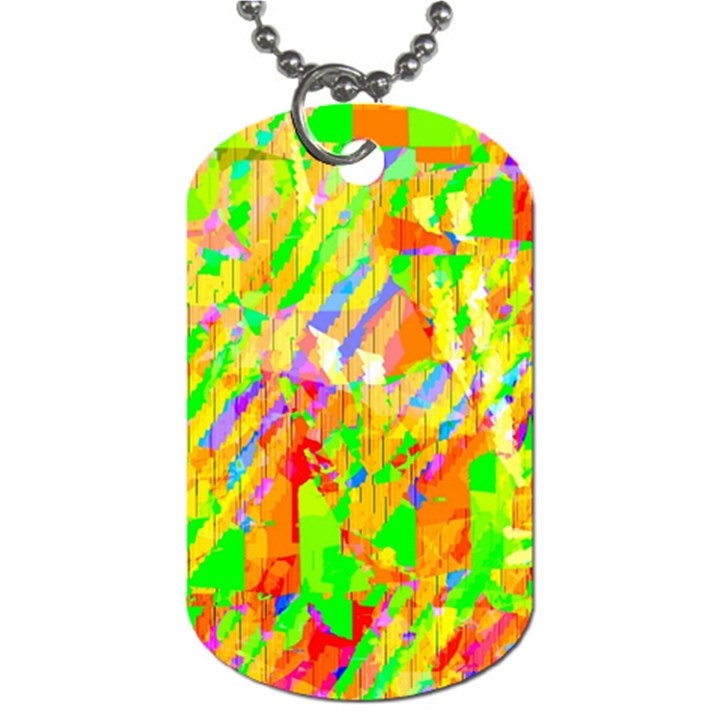 Cheerful Phantasmagoric Pattern Dog Tag (One Side)