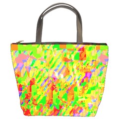 Cheerful Phantasmagoric Pattern Bucket Bags by Amaryn4rt