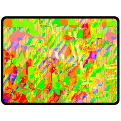 Cheerful Phantasmagoric Pattern Double Sided Fleece Blanket (large)  by Amaryn4rt