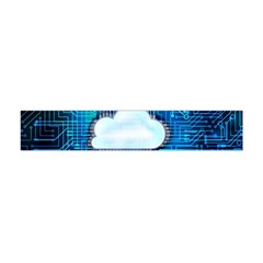 Circuit Computer Chip Cloud Security Flano Scarf (mini)