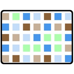 Colorful Green Background Tile Pattern Double Sided Fleece Blanket (large)  by Amaryn4rt