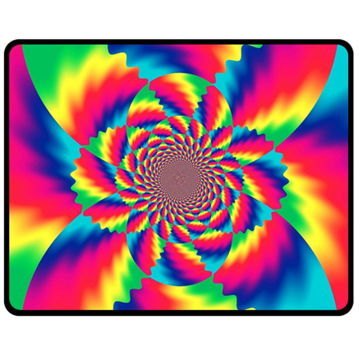 Colorful Psychedelic Art Background Fleece Blanket (Medium) 