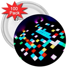 Dance Floor 3  Buttons (100 Pack)  by Amaryn4rt