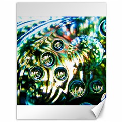 Dark Abstract Bubbles Canvas 36  X 48   by Amaryn4rt