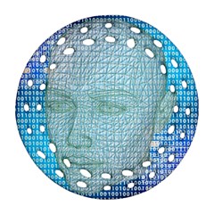 Digital Pattern Ornament (round Filigree)