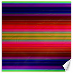 Fiesta Stripe Colorful Neon Background Canvas 16  X 16  