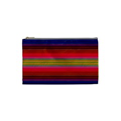 Fiesta Stripe Colorful Neon Background Cosmetic Bag (small)  by Amaryn4rt